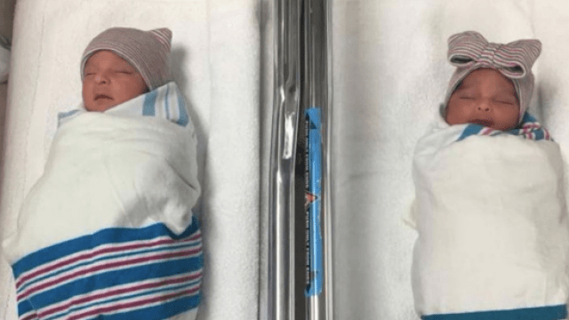 These two twins were born in different years