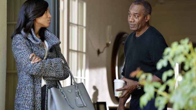 SCANDAL - "Inside the Bubble" - An old friend (Sonya Walger) returns for help after her daughter goes missing, Cyrus has an awkward run in during a business breakfast, and Jake uses his connections to get some answers. Meanwhile, Mellie becomes obsessed with a national news story and David goes to great lengths to prove himself, on "Scandal," THURSDAY OCTOBER 9 (9:00-10:00 p.m., ET) on the ABC Television Network. (ABC/Eric McCandless) KERRY WASHINGTON, JOE MORTON