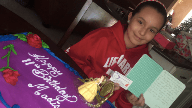birthday girl cake