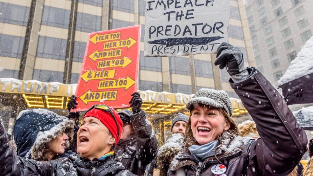Photo of #MeToo Rally Outside the Trump International Hotel