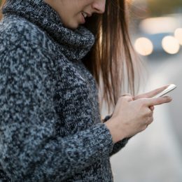 Picture of Woman Using Phone