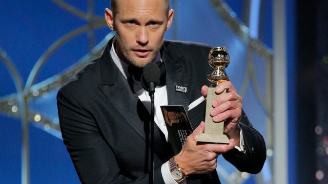 Image of Alexander Skarsgard at the Golden Globes