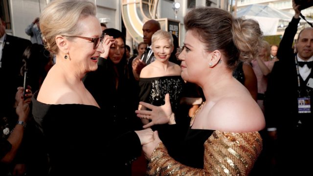 Kelly Clarkson Meryl Streep Golden Globes