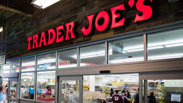 Outside of a Trader Joe's grocery store