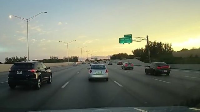 car spins out of control