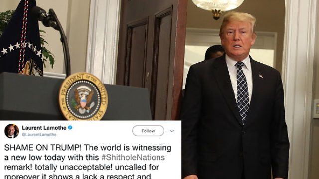 "Shithole countries" fire back