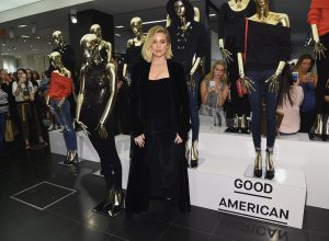 Photo of Khloe Kardashian at the Launch of Her Good American Clothing Brand