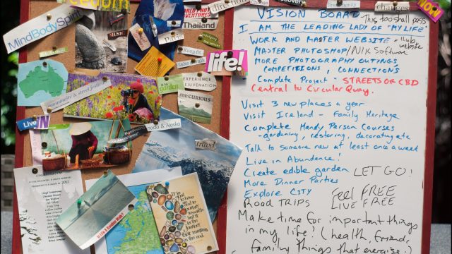 Photo of Vision Board for New Year's Resolutions