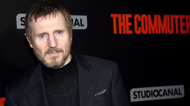 Photo of Liam Neeson at the New York Premiere of "The Commuter"