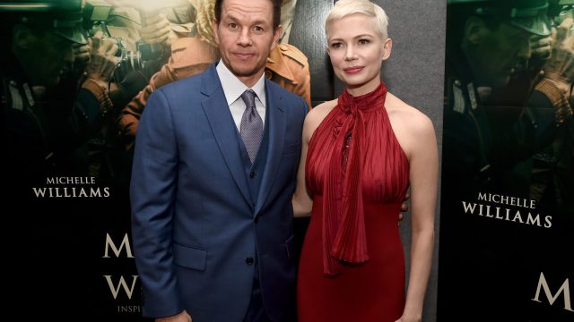 Photo of Michelle Williams and Mark Wahlberg at the Premiere of "All the Money in the World"
