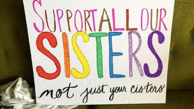 Picture of Women's March Sign Sisters