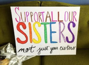 Picture of Women's March Sign Sisters