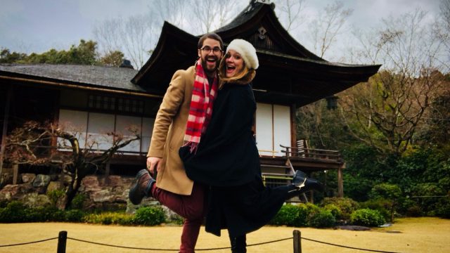 Photo of Darren Criss and fiancee Mia Swier