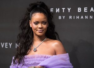 Picture of Rihanna Purple Dress