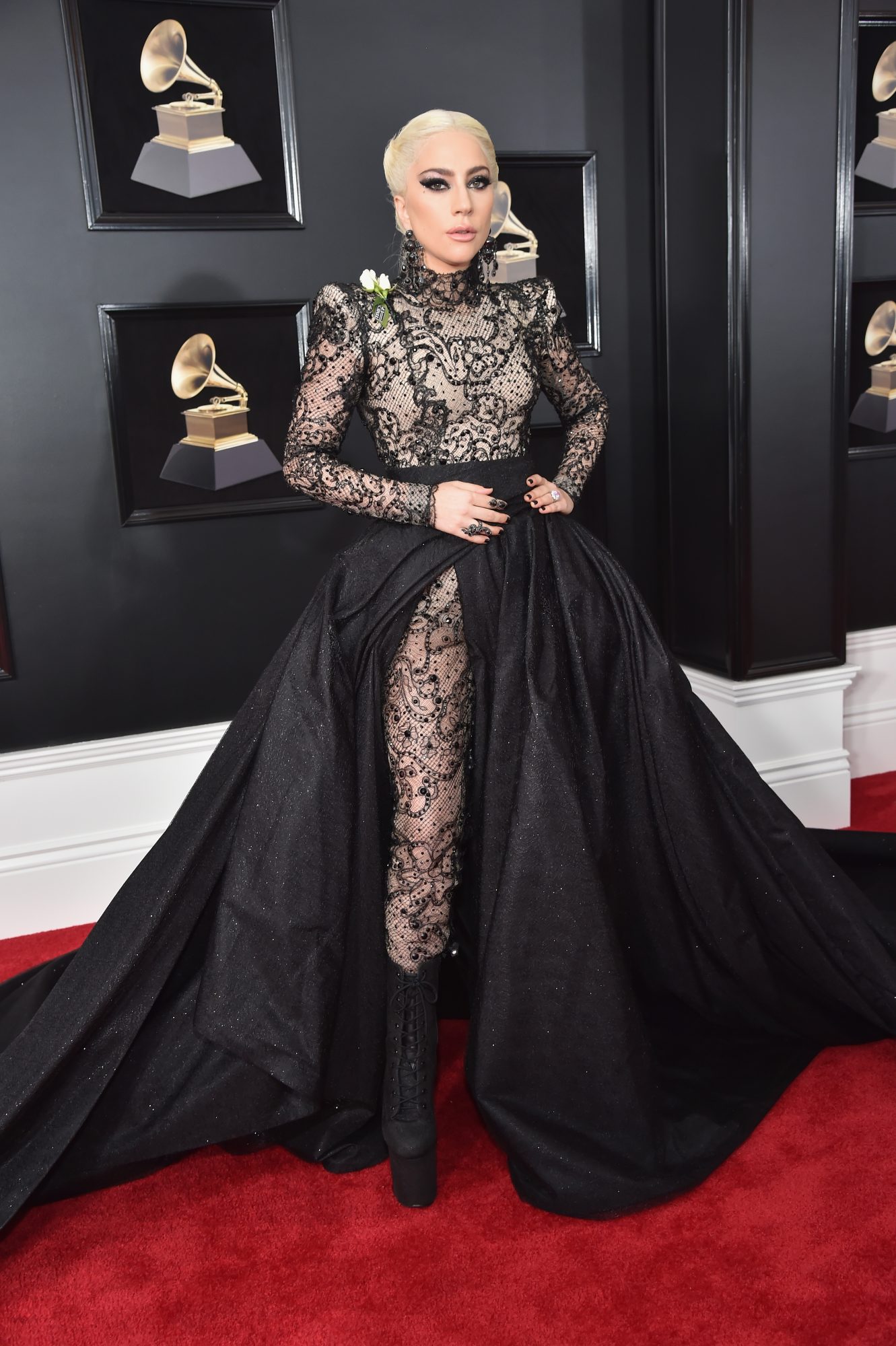 Lady Gaga wore a corset braid on the Grammys red carpetHelloGiggles