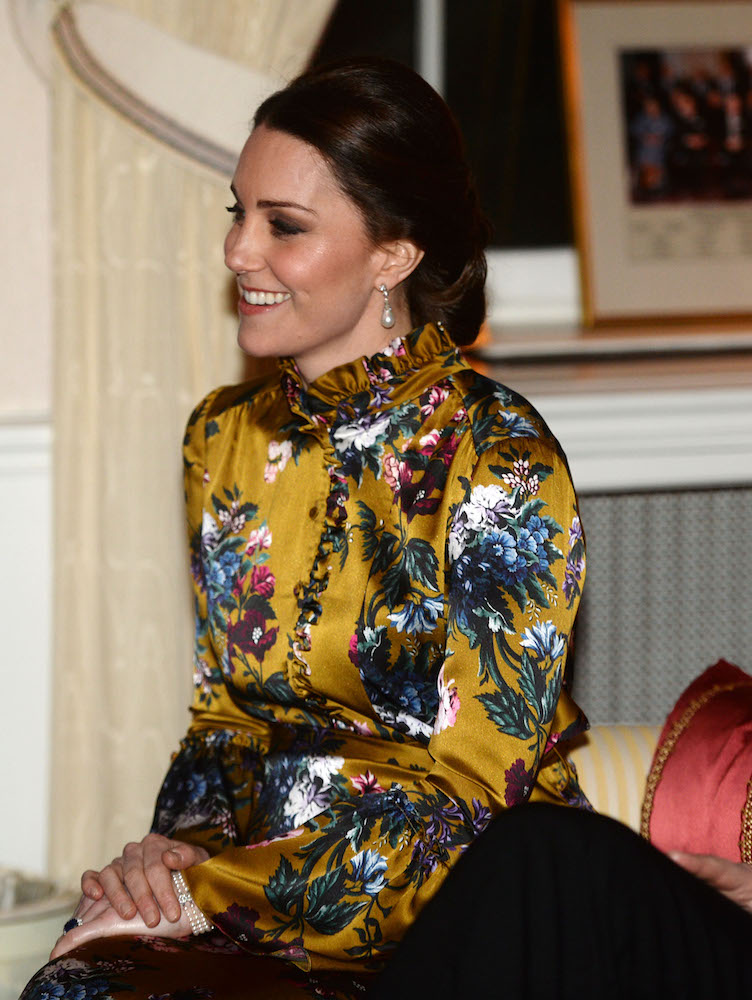 Kate Middleton wore an unexpected floral Erdem gown in SwedenHelloGiggles
