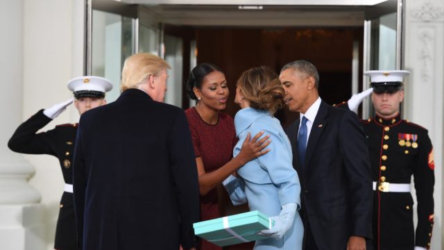 Michelle Obama and Melania Trump