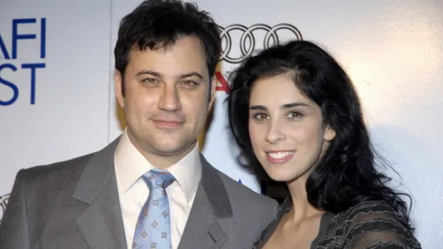 Picture of Sarah Silverman Jimmy Kimmel