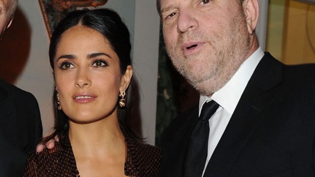 (EXCLUSIVE, Premium Rates Apply) CANNES, FRANCE - MAY 15: (EXCLUSIVE ACCESS SPECIAL RATES APPLY) (L to R) Francois Pinault, actress Salma Hayek and Harvey Weinstein attend the Vanity Fair and Gucci Party Honoring Martin Scorsese during the 63rd Annual Cannes Film Festival at the Hotel Du Cap Eden Roc on May 15, 2010 in Cannes, France.