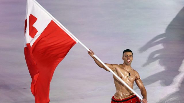 shirtless tonga olympian opening ceremony 2018 winter olympics