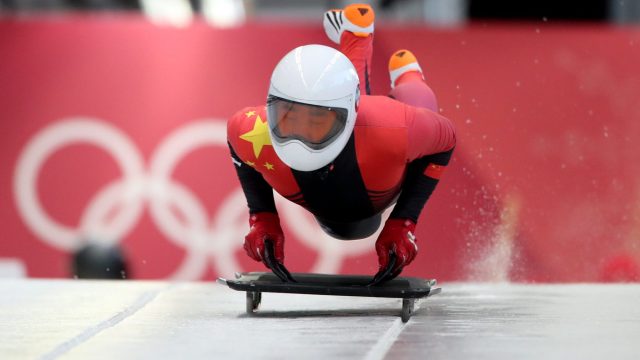 Image of skeleton competitor
