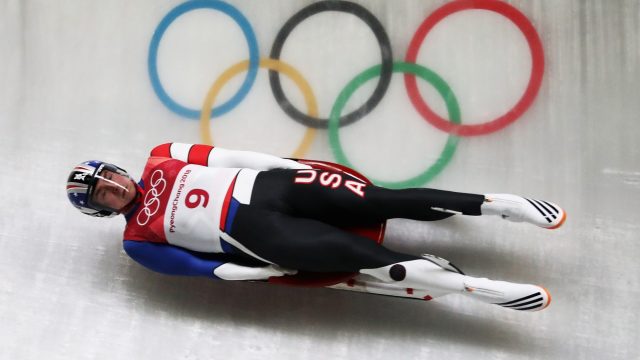 Photo of Olympian Tucker West in the Men's Singles Luge