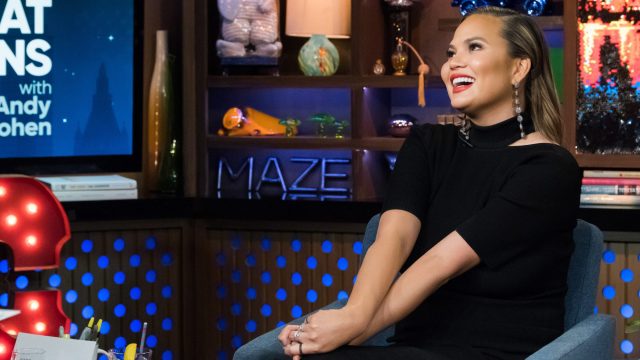 Photo of Chrissy Teigen on "Watch What Happens Live With Andy Cohen"