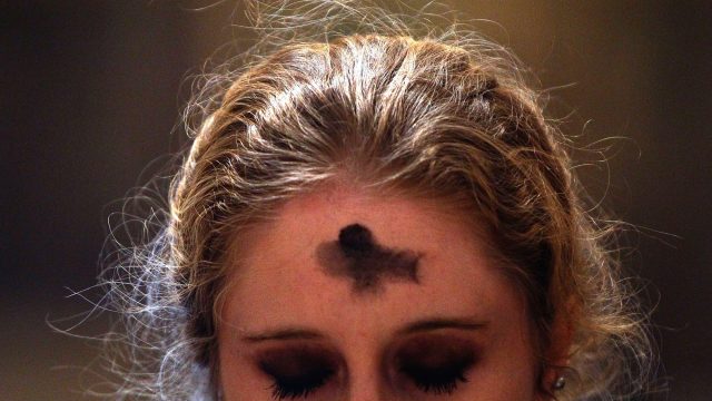 ash wednesday cross