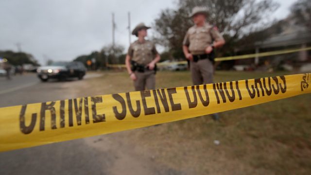 Texas shooting crime scene