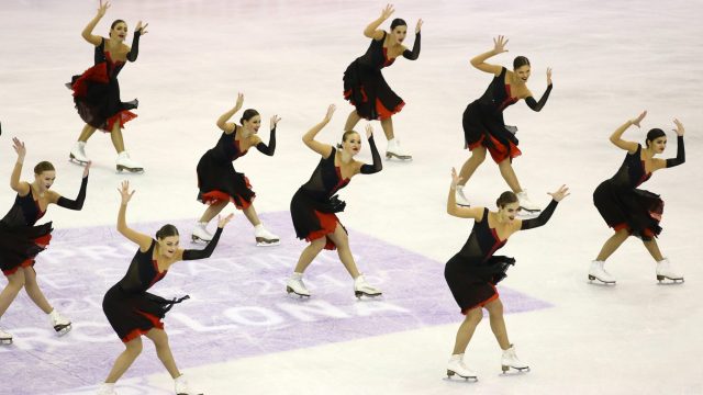 Photo of the Synchronized Skating Event at the ISU Figure Skating Grand Prix Final 2015-2016