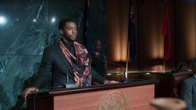 Photo of Chadwick Boseman as T'Challa in "Black Panther"