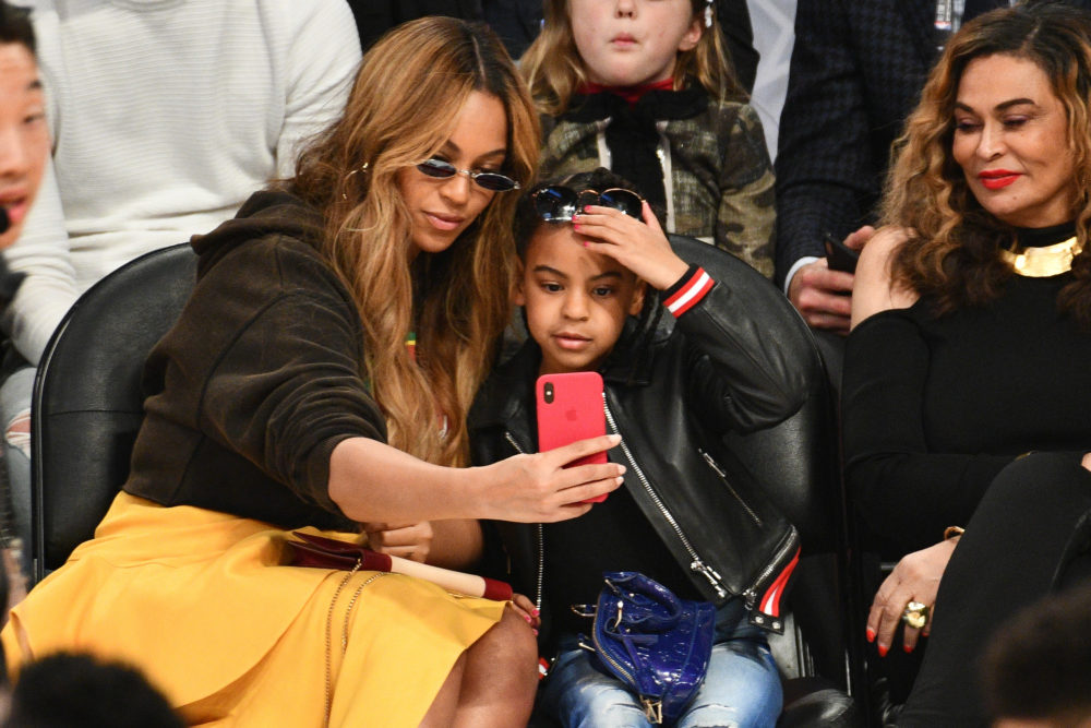 Blue Ivy's Blue Louis Vuitton Bag