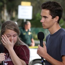 video accusing David Hogg of being an actor was trending on YouTube
