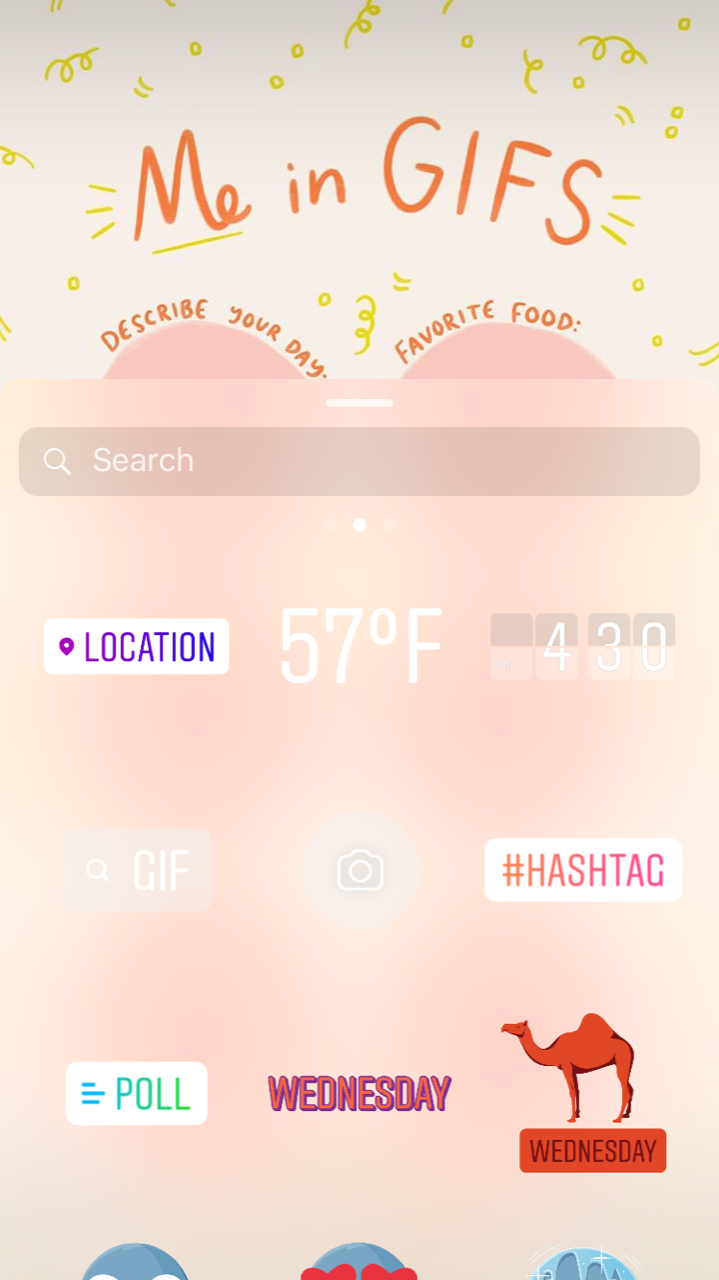 Free Vector  Cute funny gif challenge general instagram story