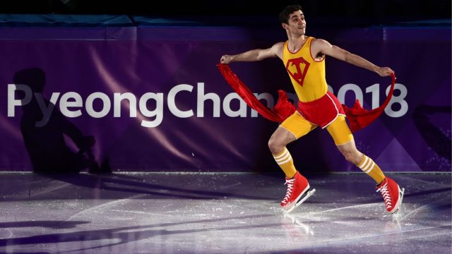 Photo of Javier Fernandez at the Olympics Figure Skating Gala