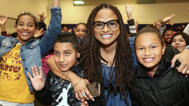 Photo of Ava DuVernay at a Screening of "A Wrinkle in Time" in Compton