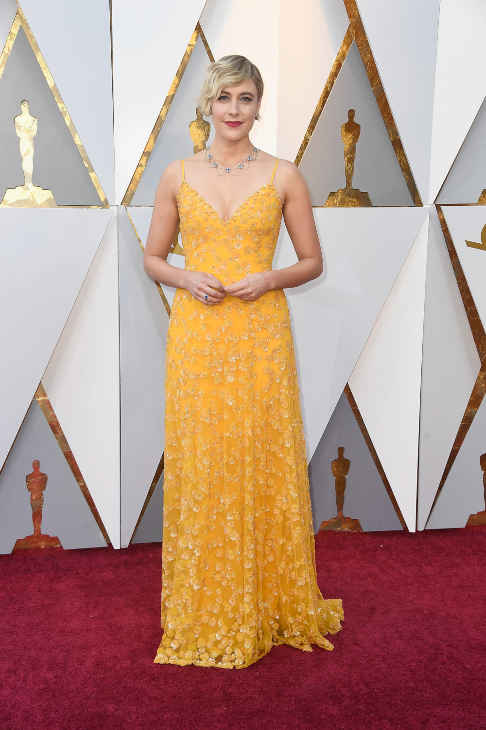 Oscar shop yellow dress