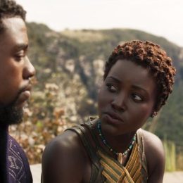Photo of Chadwick Boseman and Lupita Nyong'o in Black Panther