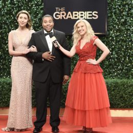 Photo of "Saturday Night Live" Cast Members Presenting The Grabbies
