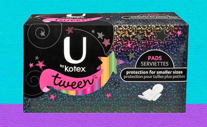 U by Kotex Overnight Ultra Thin Always size 1Teen Pads Radiant Flex Foam  unscent