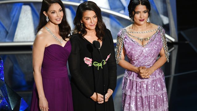 Ashley Judd, Annabella Sciorra, Salma Hayek, 2018 Oscars
