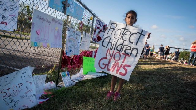 Photo of School Shootings Memorial at Marjory Stoneman Douglas High School