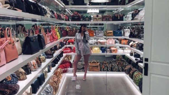 Kylie Jenner Gives Tour of Designer Handbag, Purse Closet: Pics