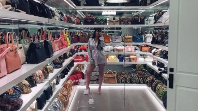 Picture of Kylie Jenner Handbag Closet