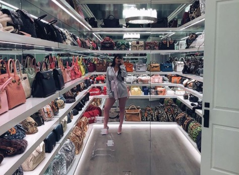 We Calculated How Much Kylie Jenner's Handbag Closet is