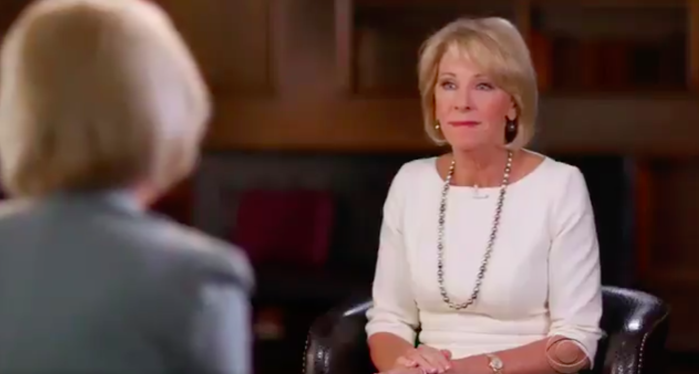 4 Bizarre Moments From Betsy DeVos' '60 Minutes' InterviewHelloGiggles