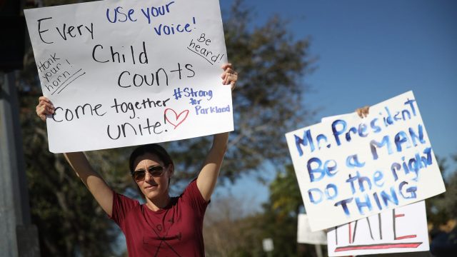 Photo of Student Protest in Parkland, Florida