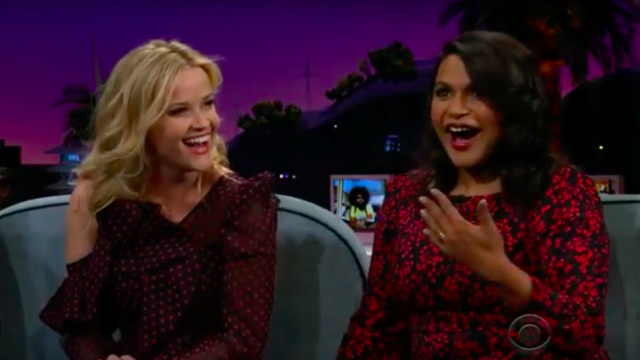 late late show corden mindy kalling reese witherspoon