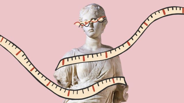 A Woman Being Measured