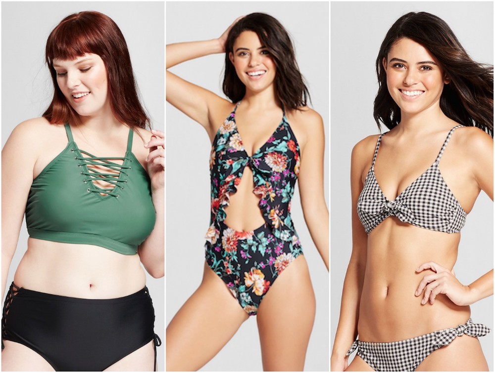 Push up sales bathing suits target